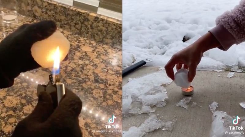 people are setting snow on fire to prove it’s “fake” and “man-made”