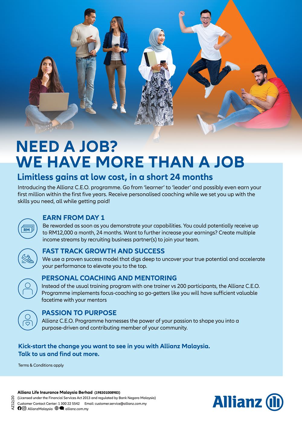 join the allianz c.e.o.programme and become an a-list insurance agent in 24 months!