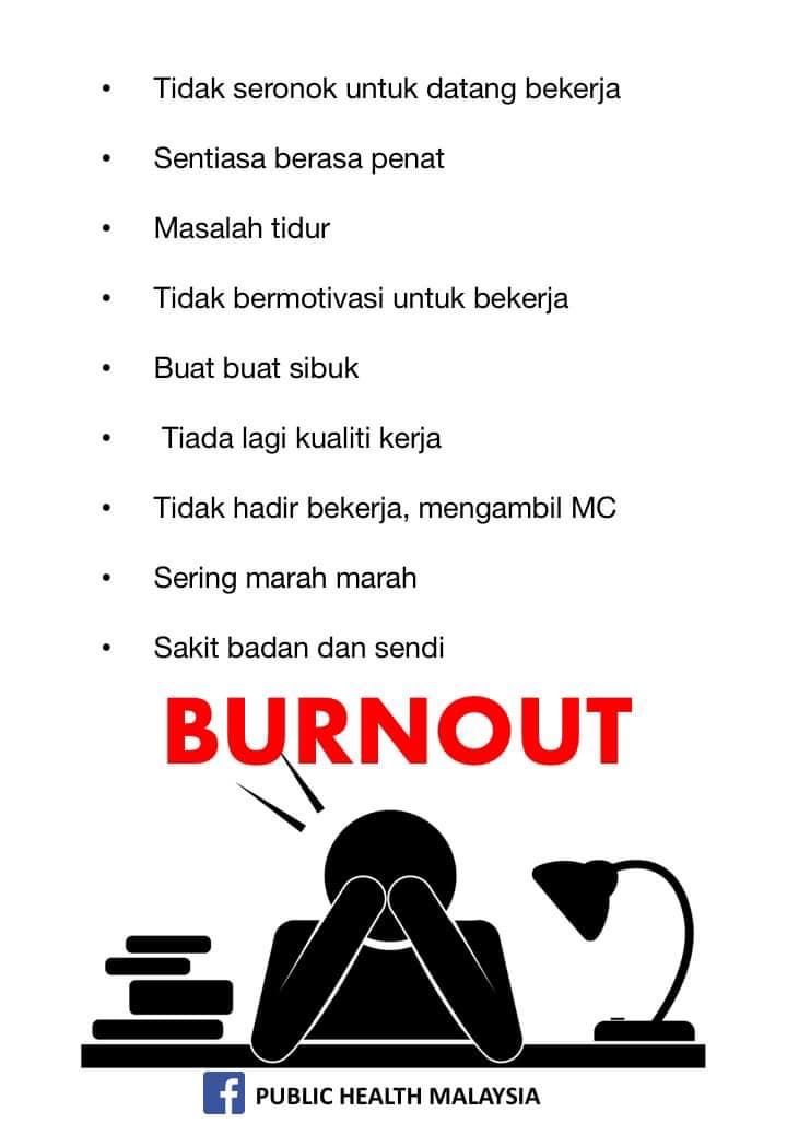 anda buat-buat sibuk bila kerja dari rumah? anda mungkin hidap burnout