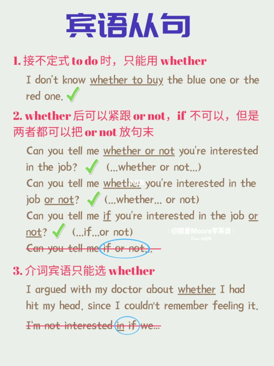📖「if」和「whether」用法大揭秘❗️不同的哟