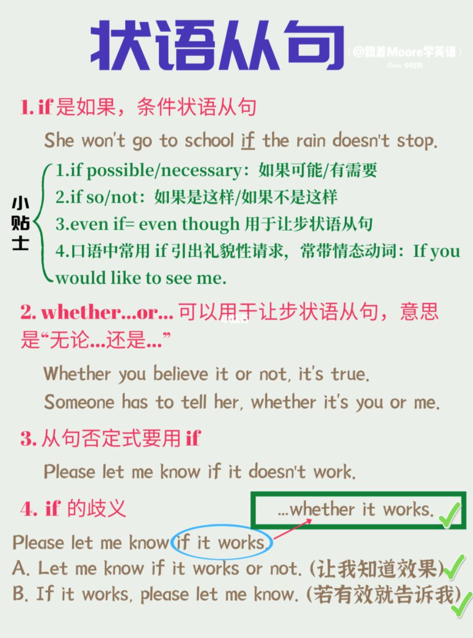 📖「if」和「whether」用法大揭秘❗️不同的哟