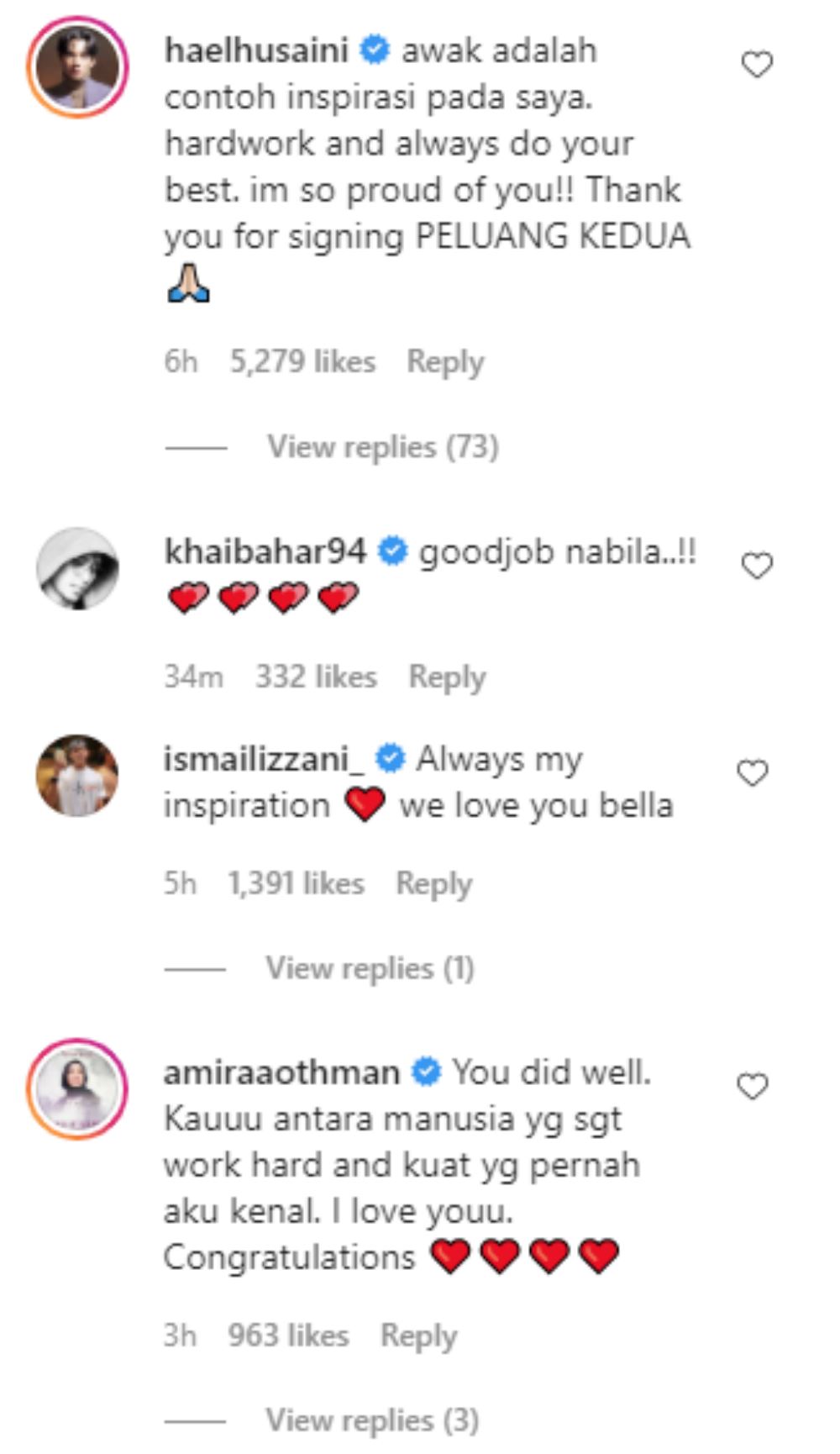 ‘‘saya minta maaf..’’ ruangan komen ig nabila razali dihujani kata semangat