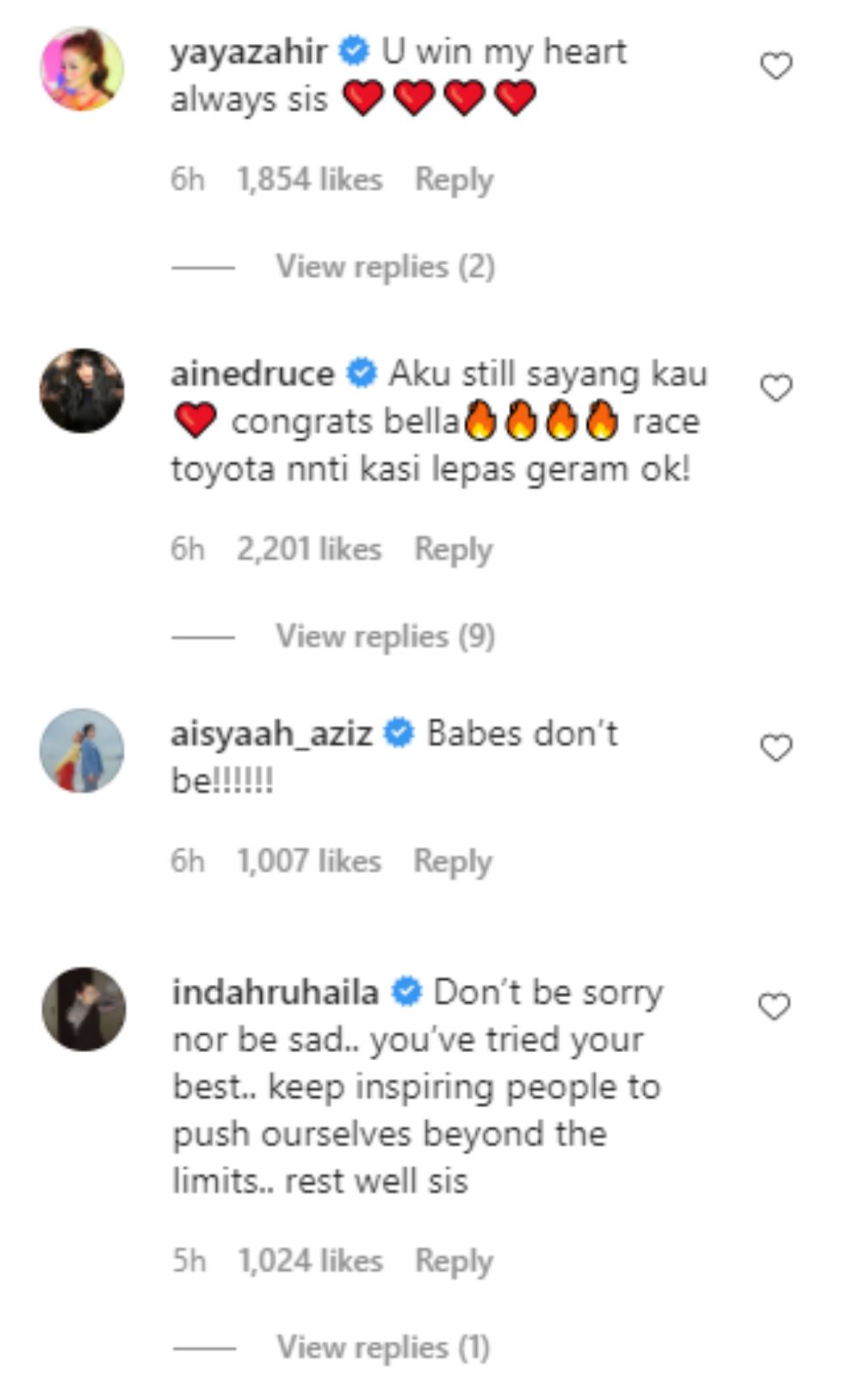 ‘‘saya minta maaf..’’ ruangan komen ig nabila razali dihujani kata semangat