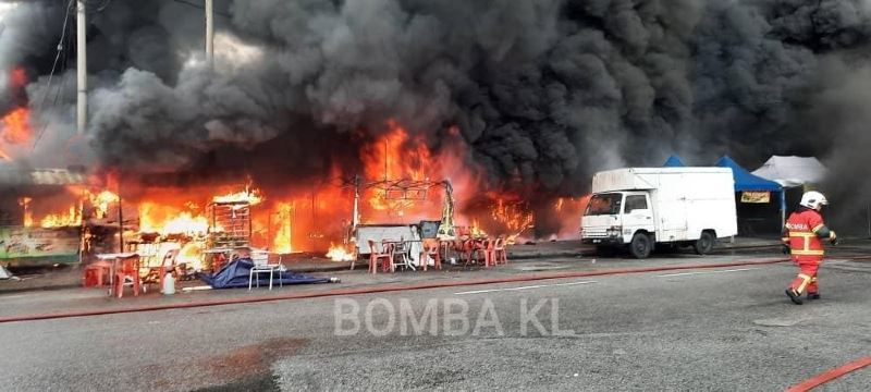 over 40 stalls destroyed in yesterday’s pasar dato keramat fire