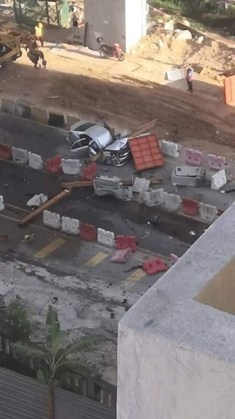 crane structure at suke highway construction site collapses, 3 workers dead