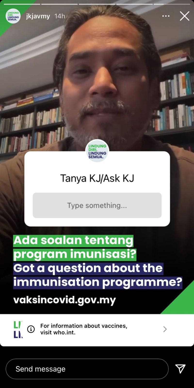 you can now ask kj directly if you have questions about vaccination