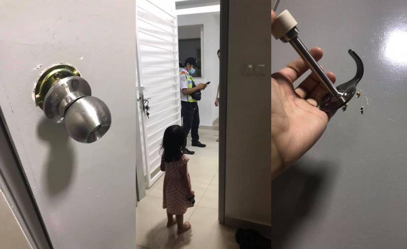 this mother was locked inside a bathroom with her two children for 7 hours!