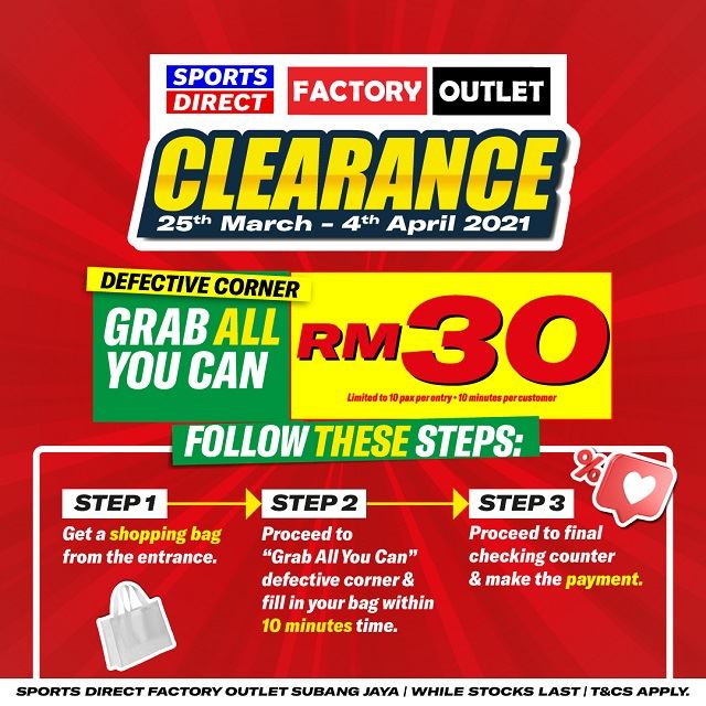 diskaun ekstra 40% untuk produk nike, puma, adidas & under armour di jualan penghabisan stok sports direct factory outlet