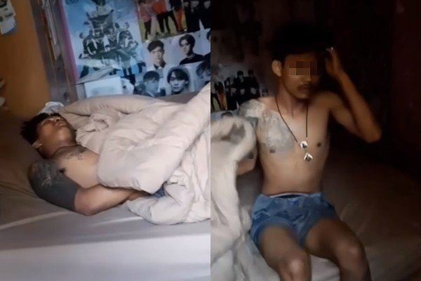 robber falls asleep with aircond on till morning because he was too tired