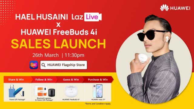 datang dengan ciri terbaik, harga huawei freebuds 4i ni memang tak masuk akal