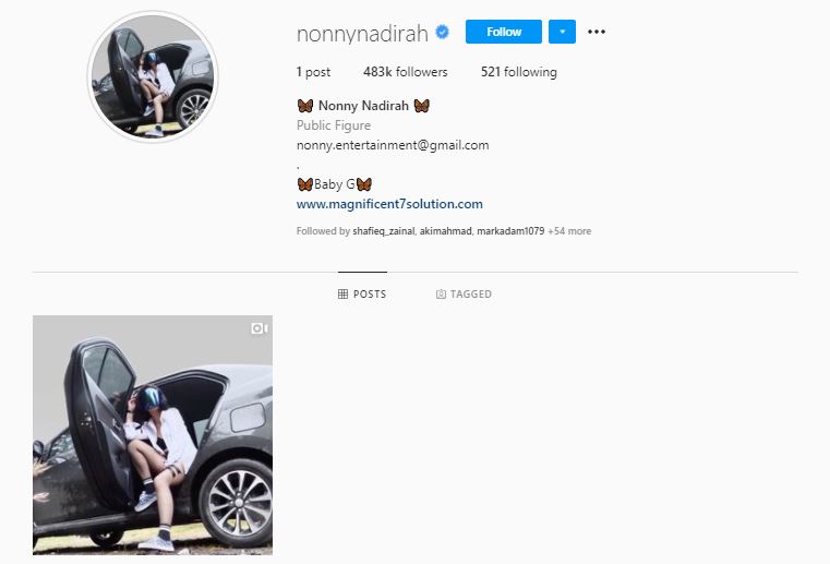 padam foto lama, peminat tertanya-tanya post terbaru nonny nadirah