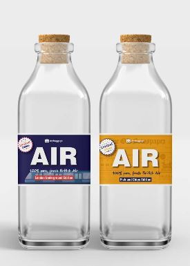 a company in the uk is selling bottles of fresh air 