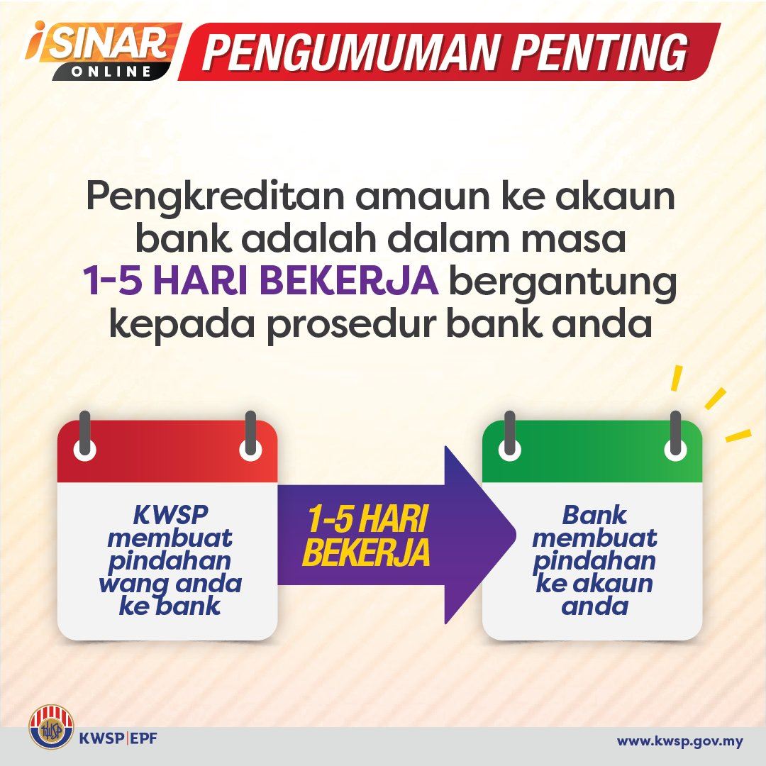 check bank anda, bayaran i-sinar bulan mei sudah mula dibuat
