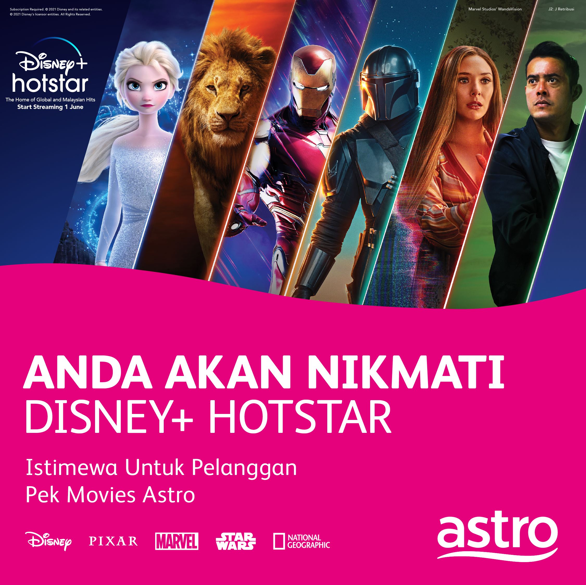 astro customers can enjoy over 800 disney films starting 1st june!