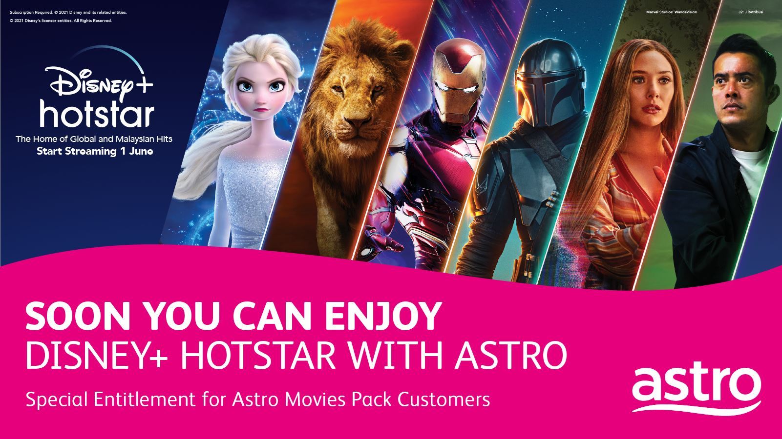 astro 电影配套客户很快即能享受 disney+ hotstar 线上串流服务
