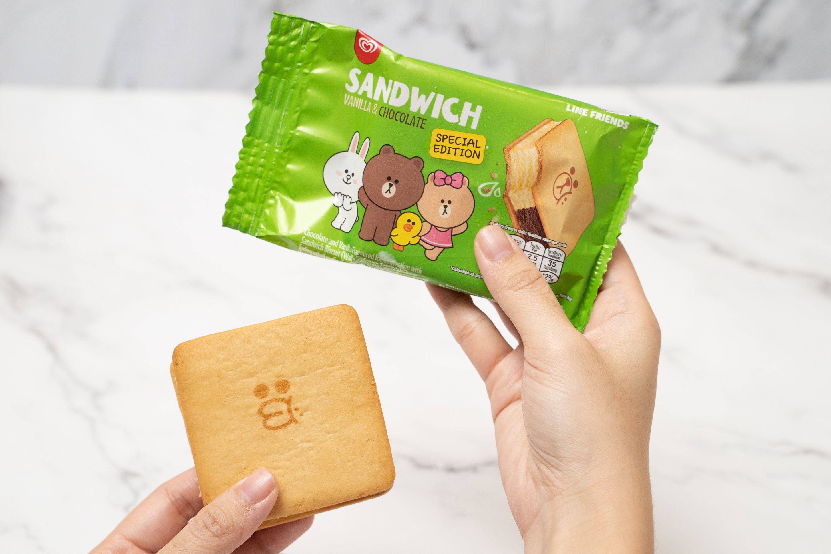 line friends与wall's malaysia推出全新特别版「三明治」冰淇淋，只需rm2！