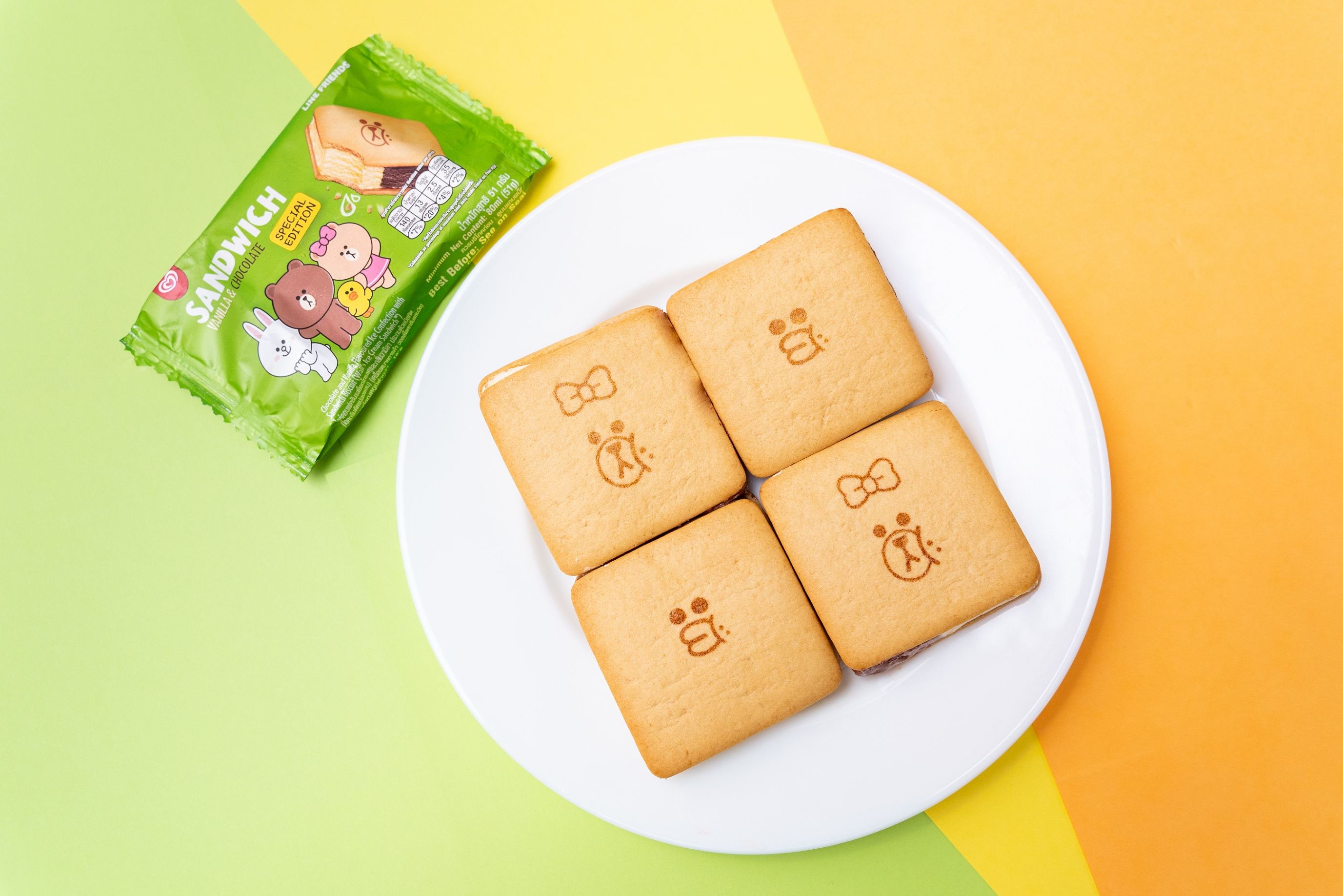 line friends与wall's malaysia推出全新特别版「三明治」冰淇淋，只需rm2！