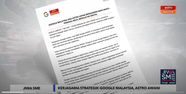 google malaysia, astro awani bantu usahawan kecil & sederhana
