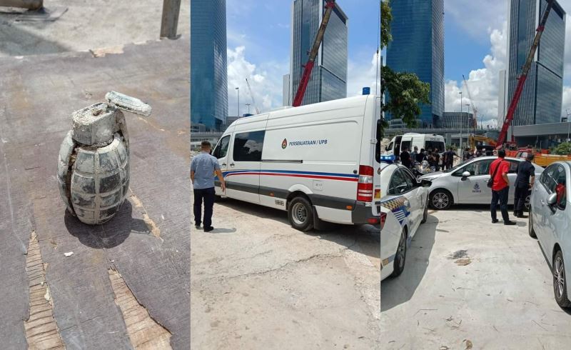 bomb scare at kl construction site, turns out it was just a powerbank