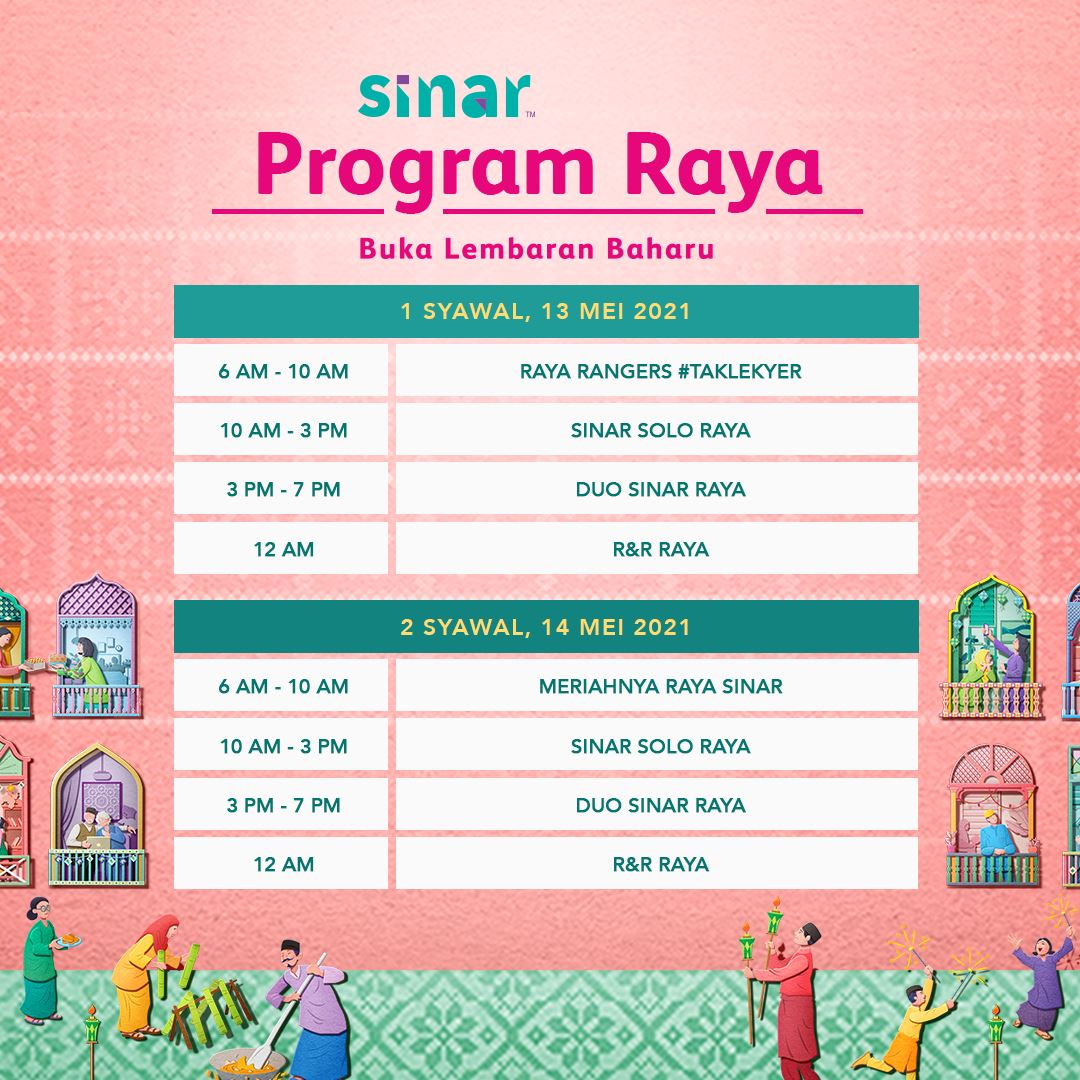 program istimewa aidilfitri di era, sinar, gegar & zayan