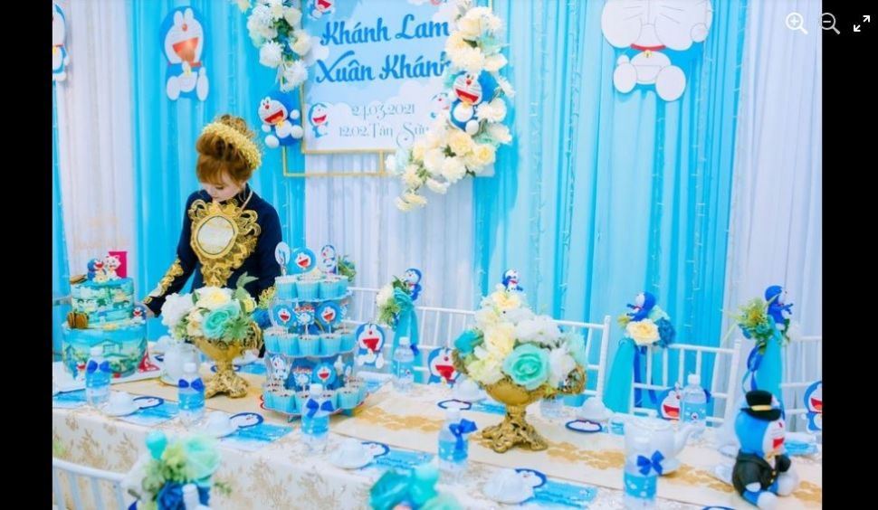 peminat tegar dari kecil, pasangan langsungkan majlis pertunangan tema doraemon