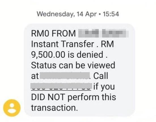 wanita rugi rm18,000 lepas digodam tanpa terima kod otp