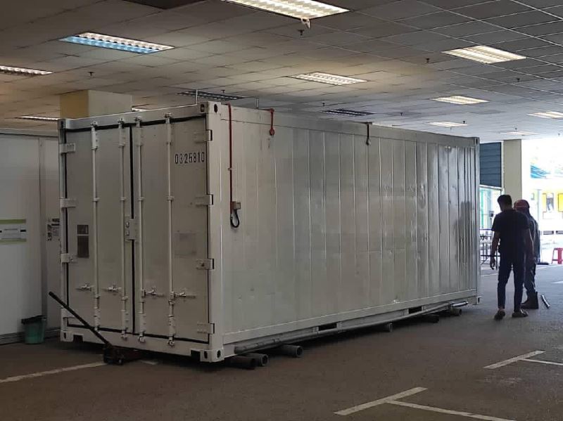 sungai buloh hospital prepares makeshift morgue in case covid-19 deaths increase