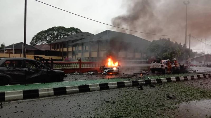 car explosion in kelantan is not caused by bomb attack from drone!