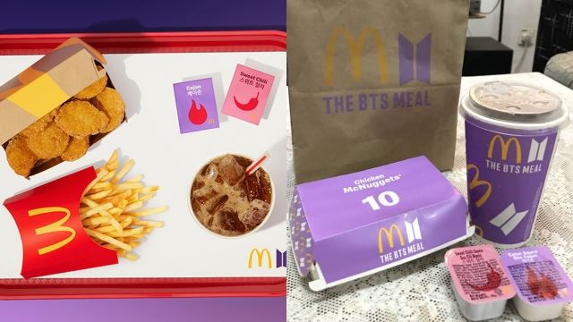 bungkusan penuh warna ungu, army teruja bts meal sudah ada di malaysia