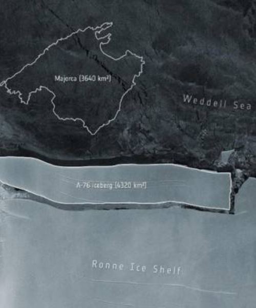 'iceberg' sebesar separuh keluasan kedah, hanyut di lautan!