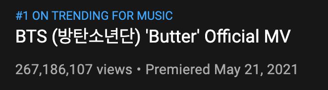 ‘butter’ dominasi carta dunia, bts raih 200 juta tontonan dalam masa seminggu