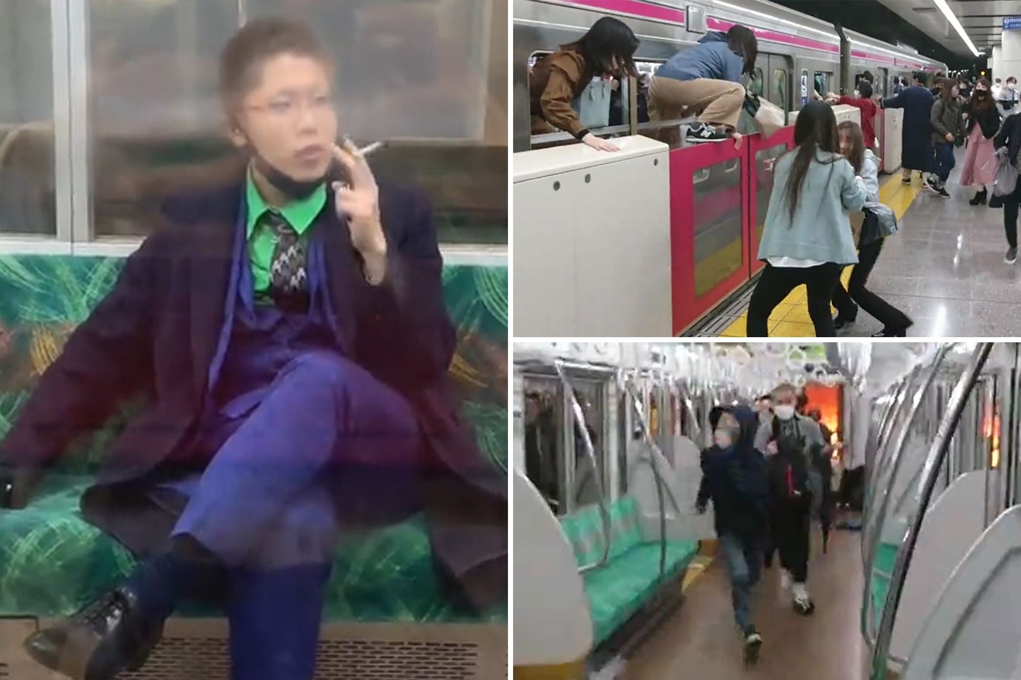 lelaki berpakaian joker serang penumpang dalam tren di tokyo, ada yang ditikam dengan pisau