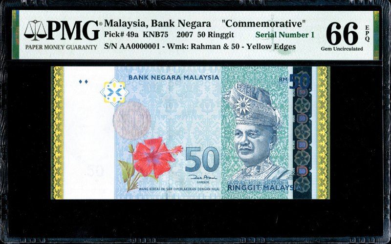 special 2007 edition of the rm50 note sold for a whopping rm708,000!