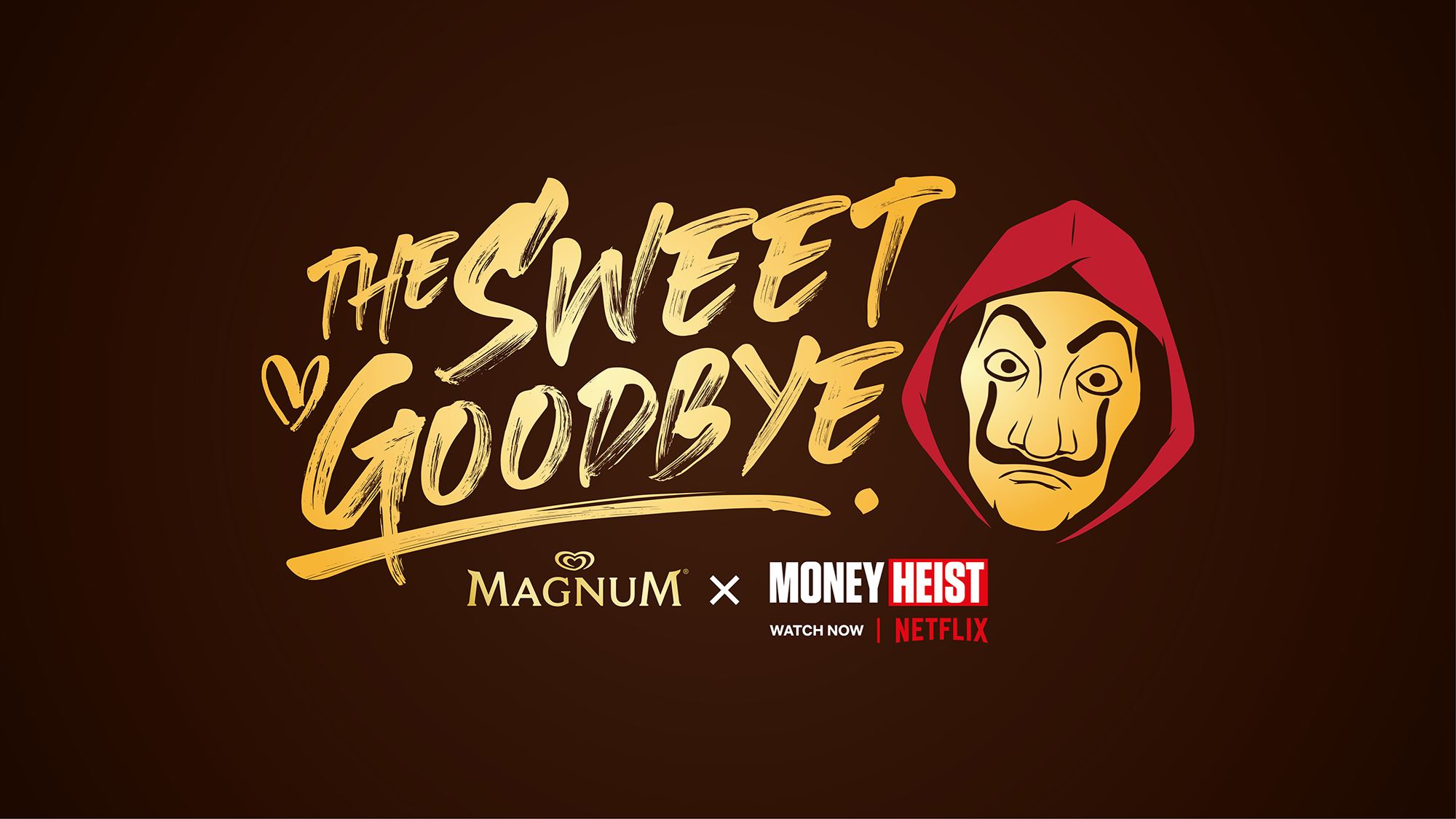 爆红神剧money heist与magnum 合作，以“甜美的道别”向最终篇章致敬