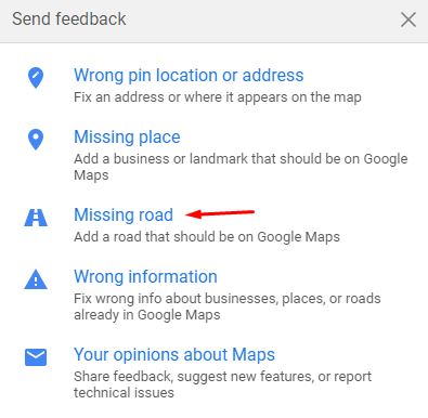 cara masukkan nama jalan & laluan pada google maps