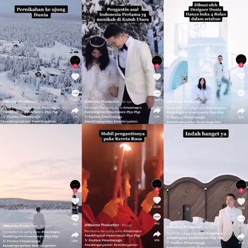 luar biasa! pengantin indonesia ini langsungkan majlis perkahwinan di kutub utara