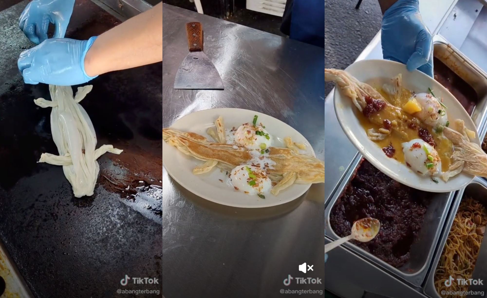 food seller in negeri sembilan “abang terbang” goes viral for cicak-shaped roti canai