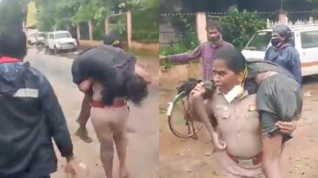 polis wanita sado ‘angkut’ lelaki pengsan bawa ke hospital berdekatan, penduduk hormat jalan tugas penuh dedikasi