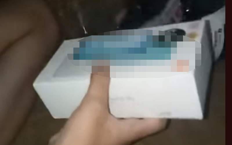 terima bungkusan batu, hasrat wanita mahu memiliki telefon bimbit musnah