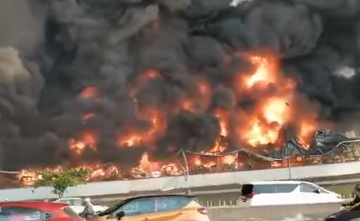 workshop in taman segambut destroyed by fire