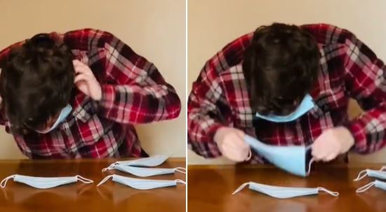 cipta rekod dunia pakai 10 pelitup muka dalam 7.35 saat, ‘‘ini pun boleh ke?’’