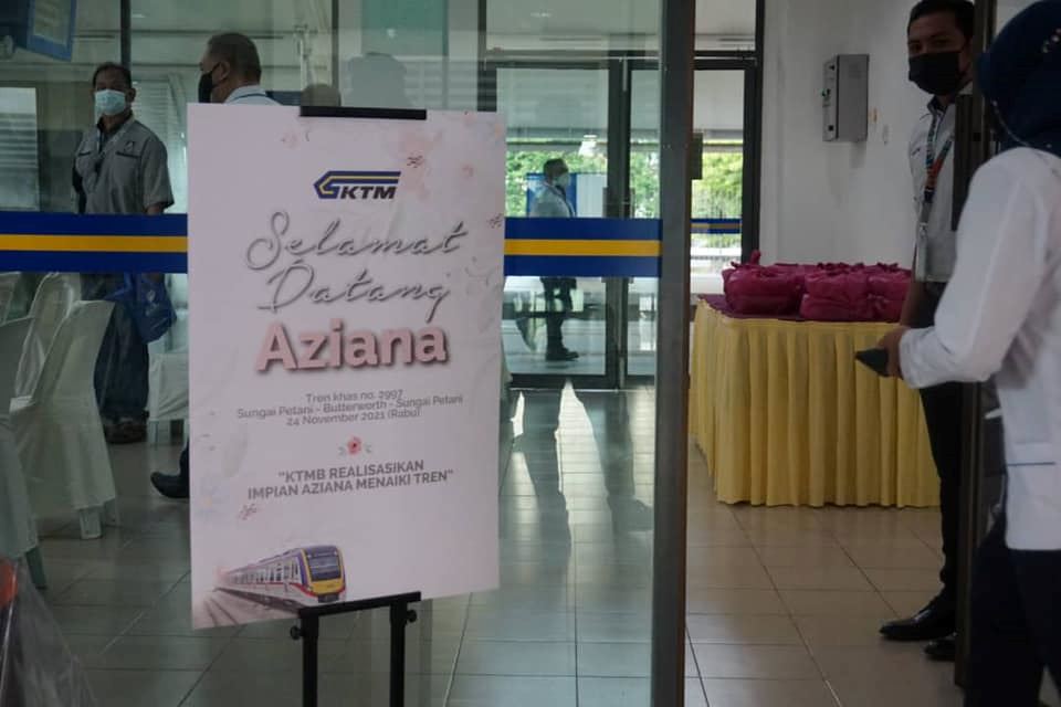 ktmb fulfils paralysed teen’s dream of going on a train ride!