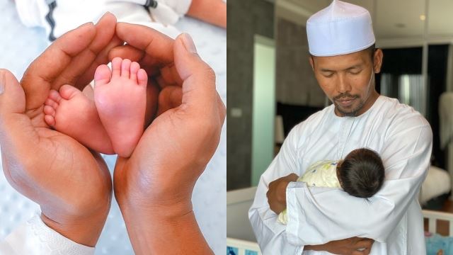 [video] comelnya! shuib akhirnya dedah wajah ayash affan selepas dua bulan kelahiran anak keempatnya