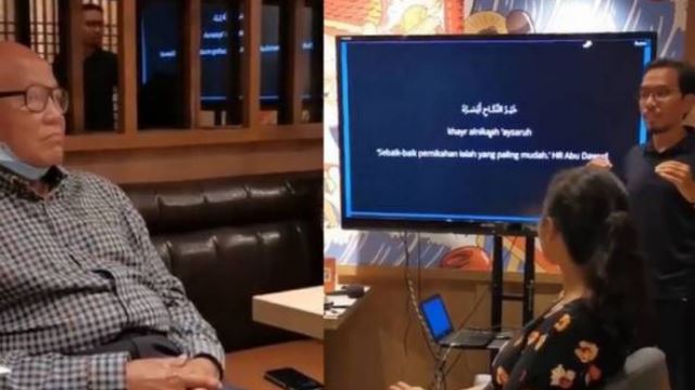 lelaki tekad lamar kekasih depan bakal mentua guna powerpoint