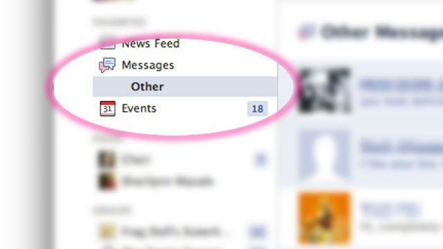 did you know that facebook has secret “other” folders full of messages no one ever read?
