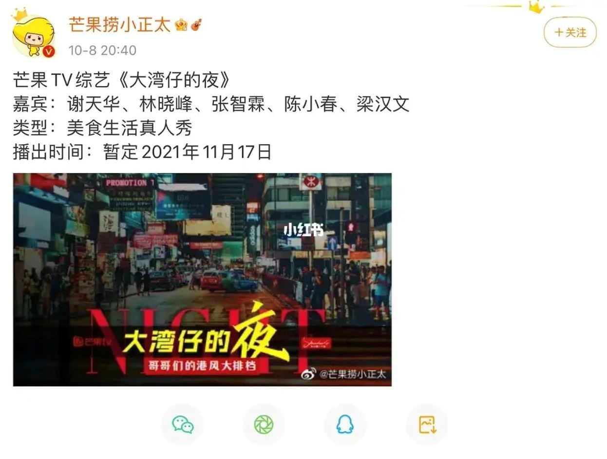 网传专属大湾区的节目《大湾仔的夜》11月开播❗️给你夜间美食体验🔥