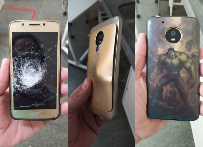 terima kasih phone dengan casing the hulk, lelaki ini selamat dari tembakan