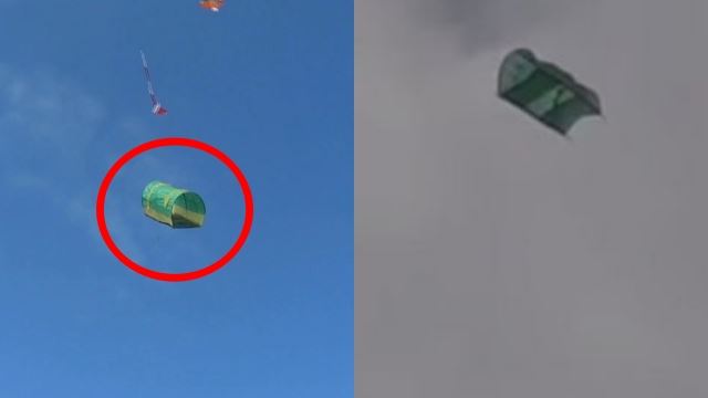 penduduk kecoh terjumpa ‘keranda terbang’ di udara