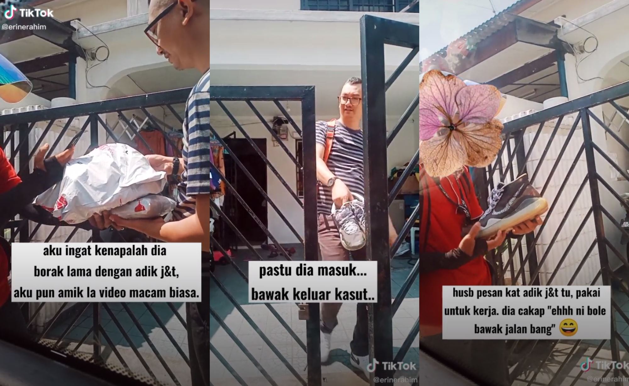 kind malaysian gifts shoes to young delivery boy after seeing his were worn out!