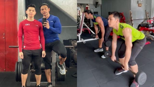 ‘bapa borek anak rintik’ anak norman hakim makin sado, danish minat bersenam dengan papa